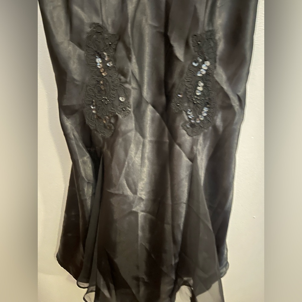 Victoria's Secret Vintage Black Satin Gown Size S - Picture 5 of 5